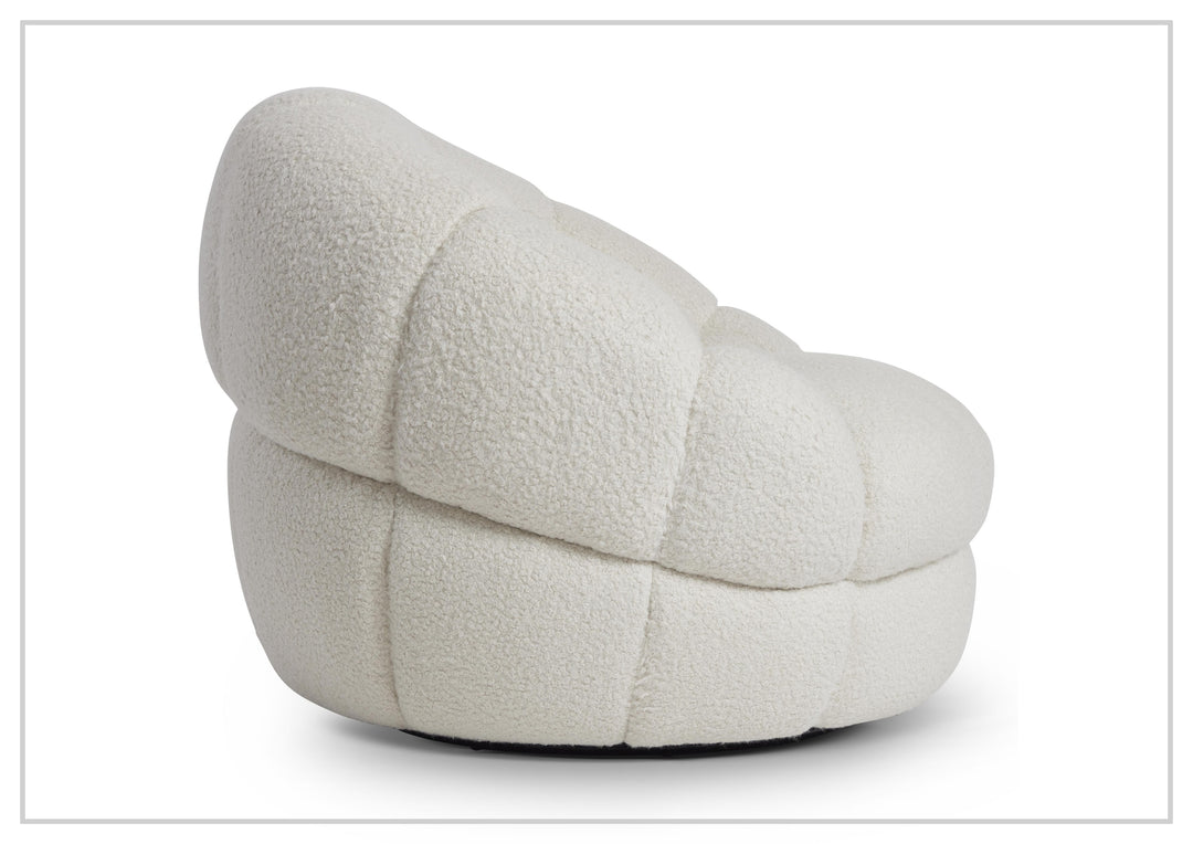 Coco Fabric Swivel Chair | Deep Channel Tufting | 360 Degree Swivel | Bernhardt-Jennihome