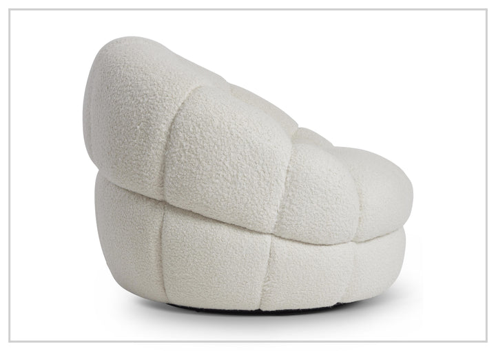 Coco Fabric Swivel Chair | Deep Channel Tufting | 360 Degree Swivel | Bernhardt-Jennihome
