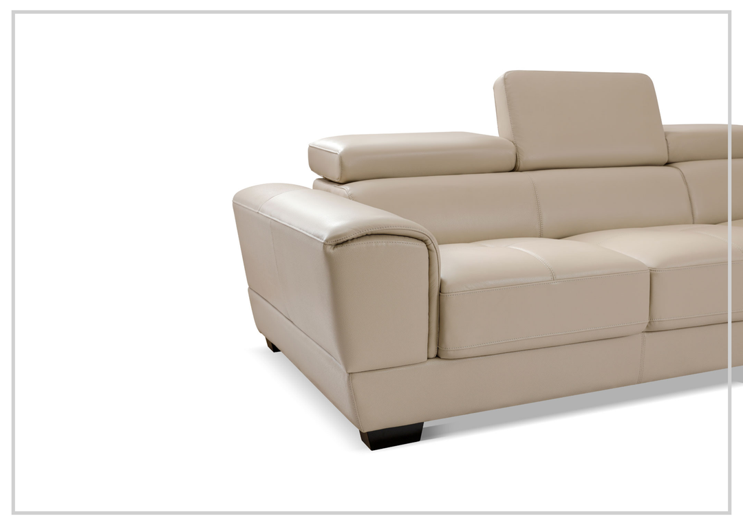 Colton Leather Sectional Sofa | L-Shaped | Gio Italia-jennihome