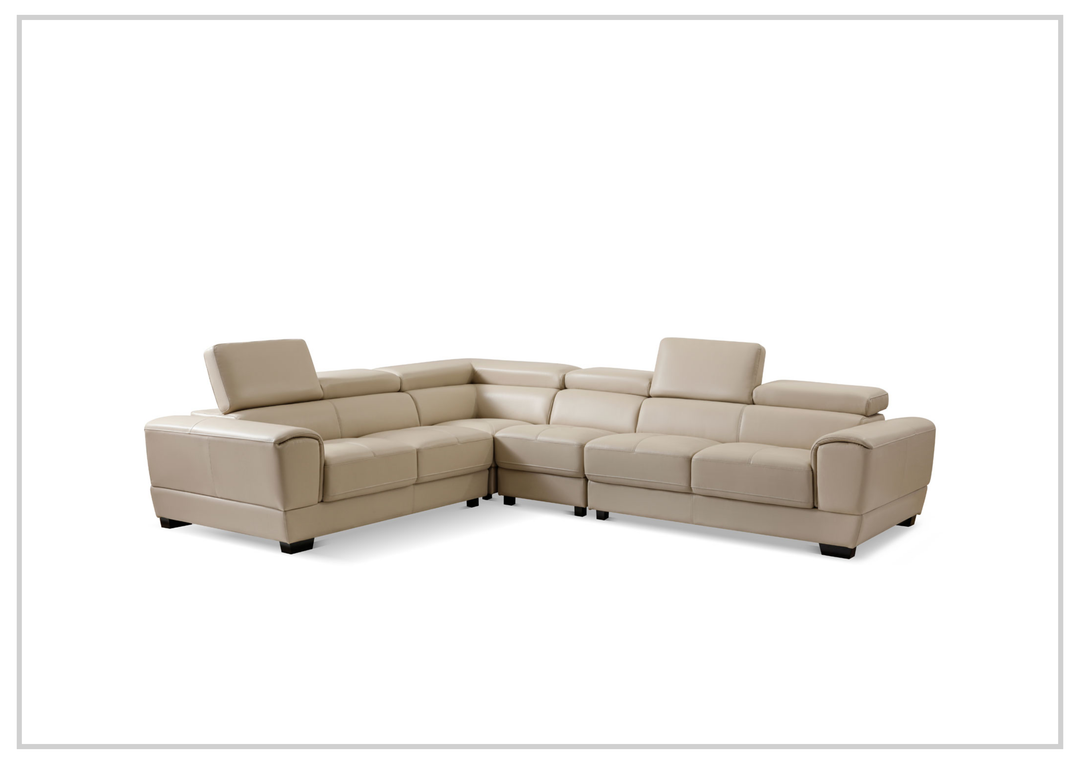 Colton Leather Sectional Sofa | L-Shaped | Gio Italia-jennihome