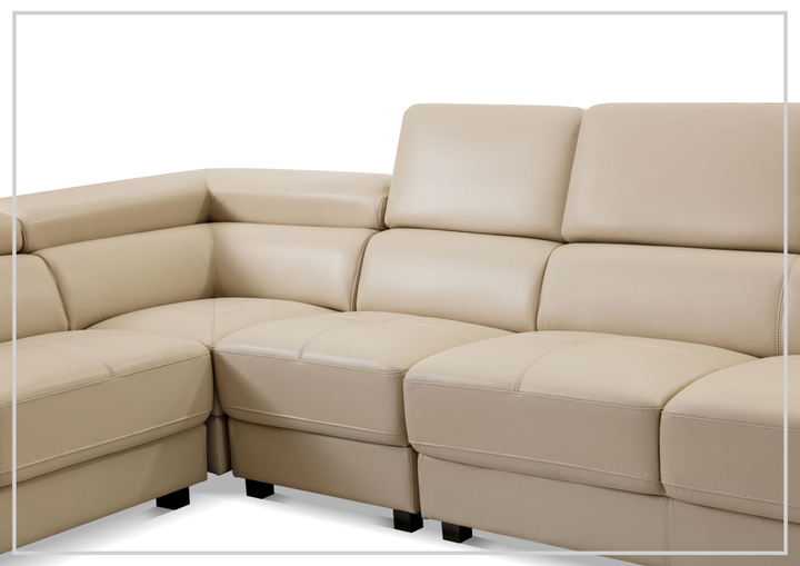 Colton Leather Sectional Sofa | L-Shaped | Gio Italia-jennihome