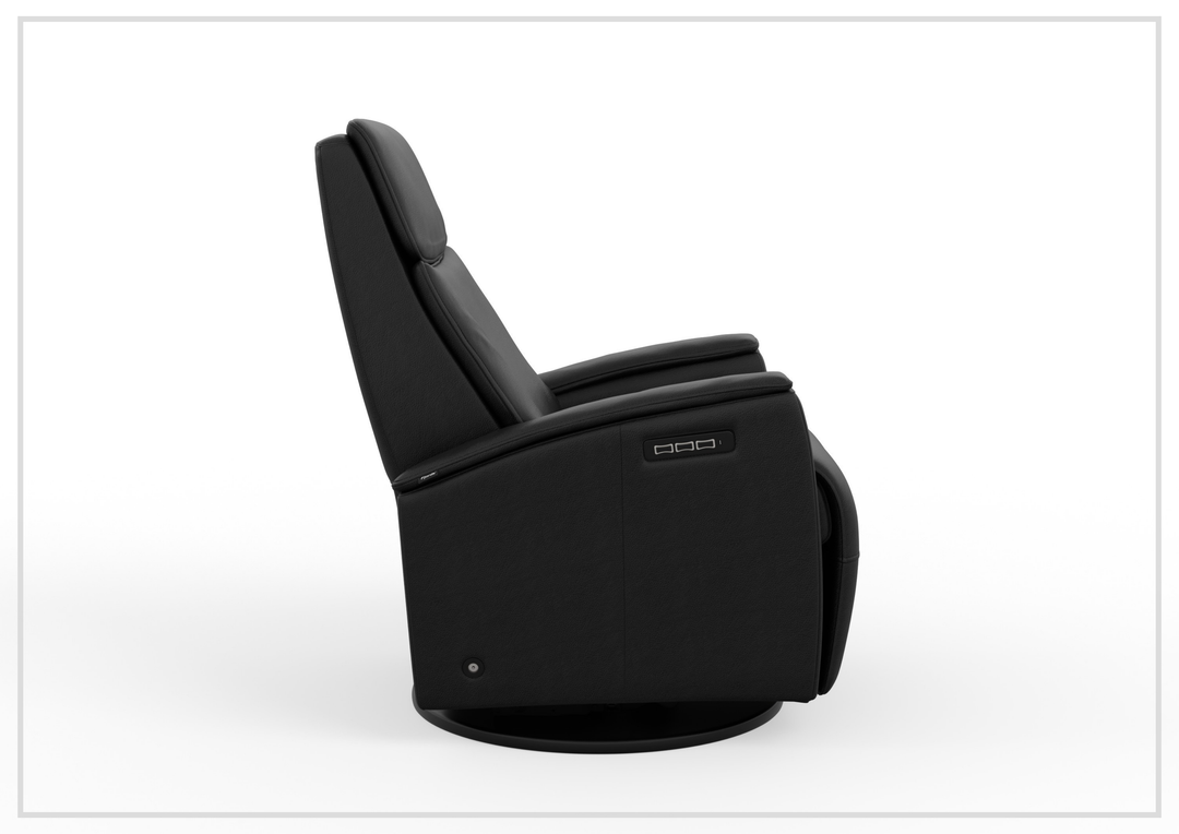 Crown Leather Recliner Chair | Swing Base | Fjords
