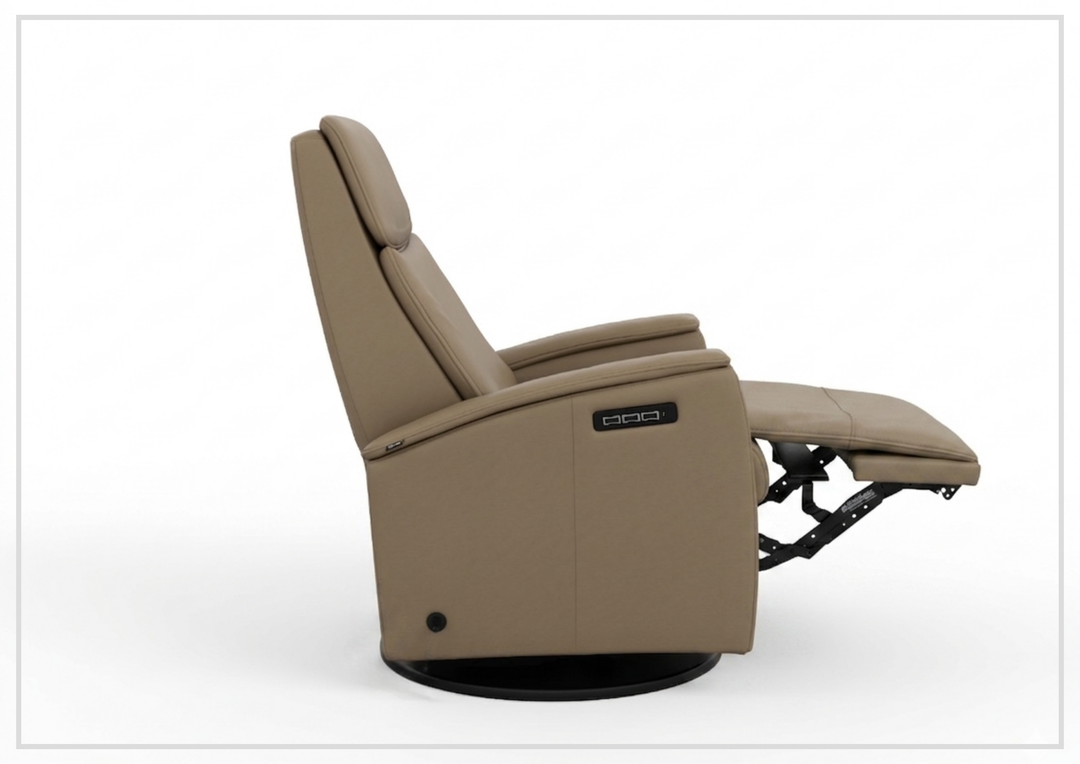 Crown Leather Recliner Chair | Swing Base | Fjords