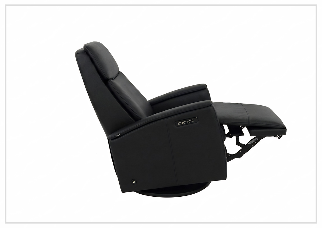 Crown Leather Recliner Chair | Swing Base | Fjords