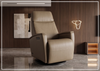 Crown Leather Recliner Chair | Swing Base | Fjords