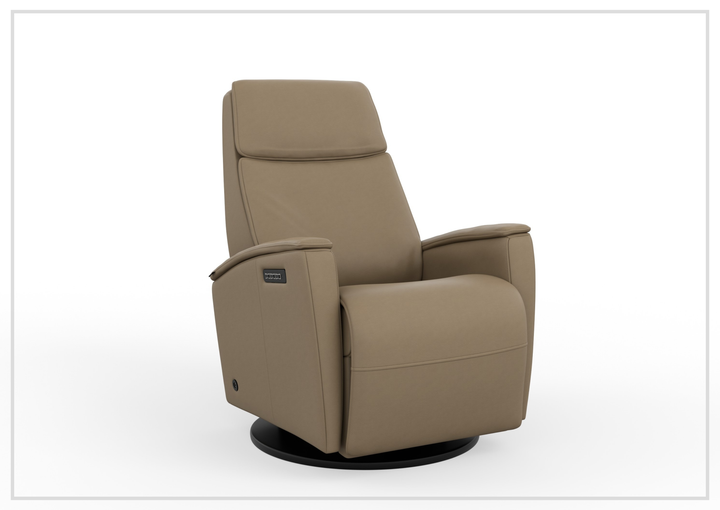 Crown Leather Recliner Chair | Swing Base | Fjords