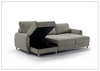 Luonto Delta Fabric Full XL Sectional Sofa Sleeper with Storage