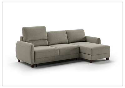 Delta Fabric Full XL Sectional Sofa Sleeper with Storage