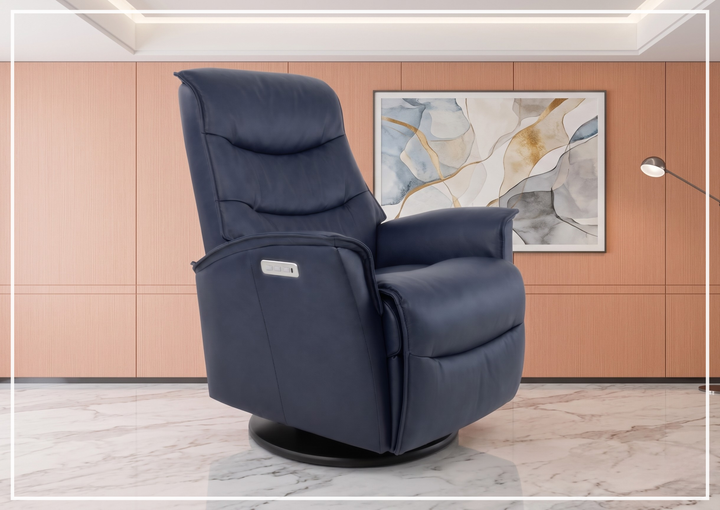 Dallas Relaxer Leather Recliner Chair | Swing  Base | Fjords