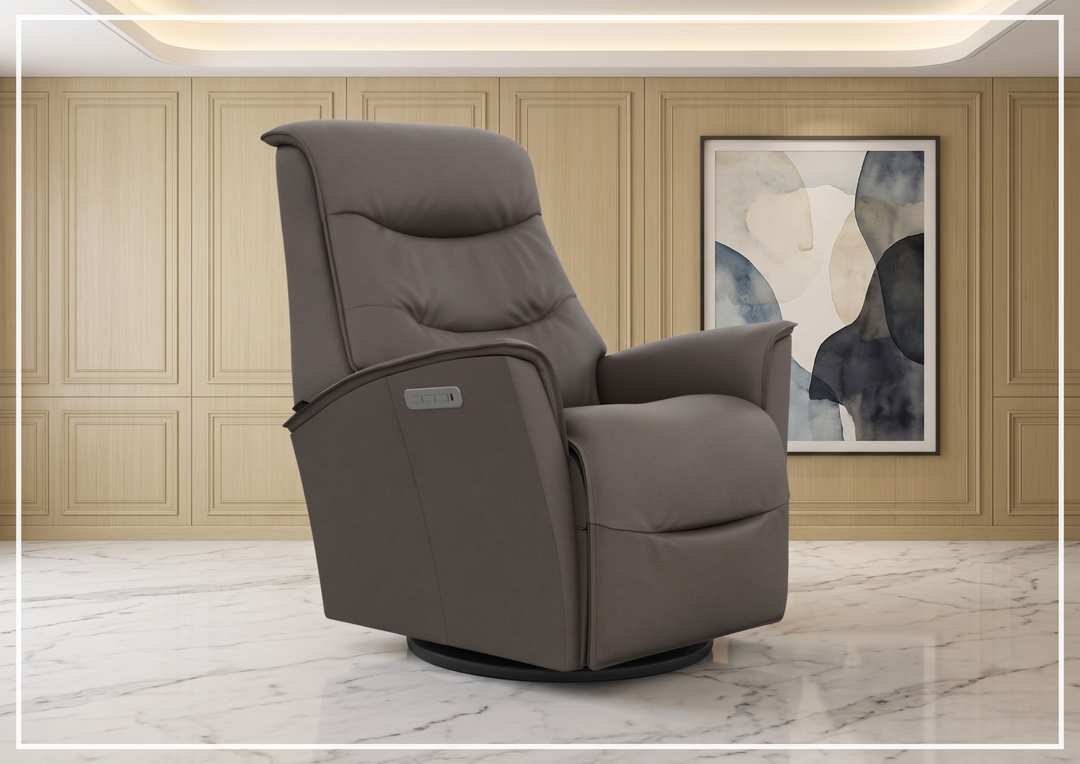 Dallas Relaxer Leather Recliner Chair | Swing  Base | Fjords