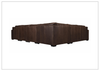 Bernhardt Dawkins Leather Sectional Sofa in Walnut Finish