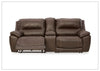 Gio Italia Delacroix Leather 2-Piece Brown Power Reclining Two Seater Sofa