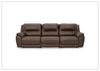 Delacroix Leather 3-Piece Dual Power Reclining Sofa with Adjustable Headrest