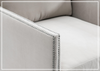Delaney Fabric Swivel Chair | Sloped Arms | Skirted Base | Bernhardt - Jennihome