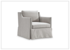 Delaney Fabric Swivel Chair | Sloped Arms | Skirted Base | Bernhardt - Jennihome