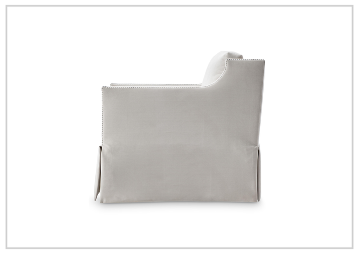 Delaney Fabric Swivel Chair | Sloped Arms | Skirted Base | Bernhardt - Jennihome