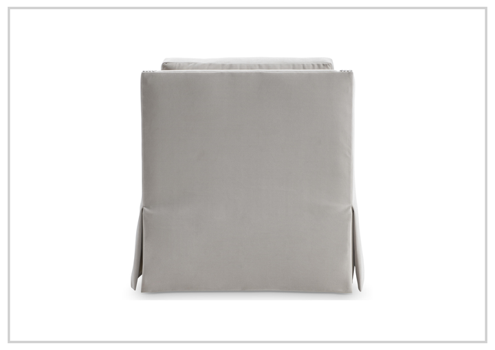 Delaney Fabric Swivel Chair | Sloped Arms | Skirted Base | Bernhardt - Jennihome