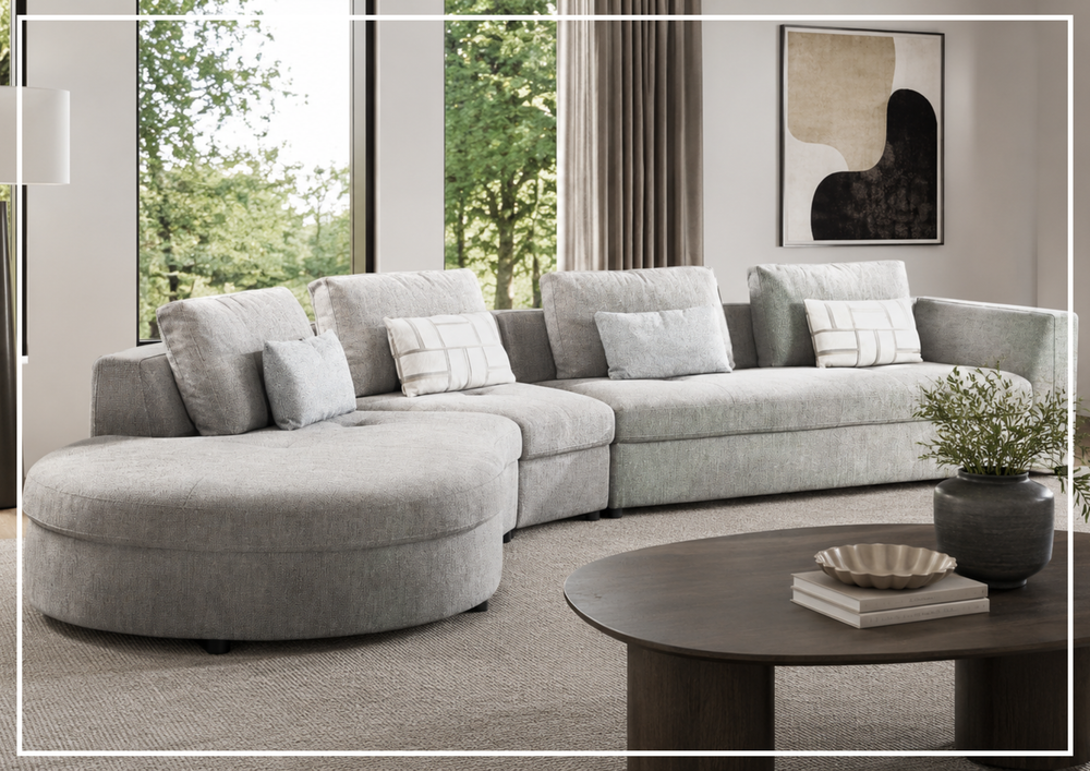 Divanoir Modular Curved Sectional Sofa | With Chaise | Gio Italia - Jennihome