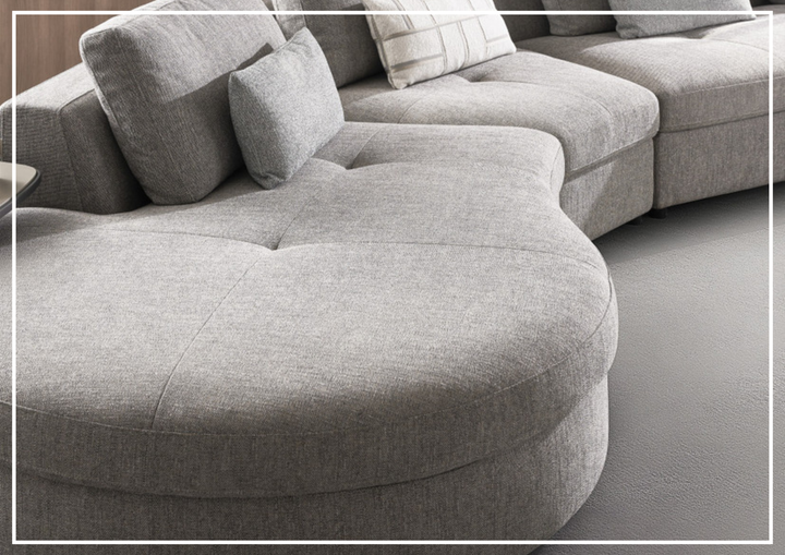 Divanoir Modular Sectional Sofa | Curved Chaise | Gio Italia
