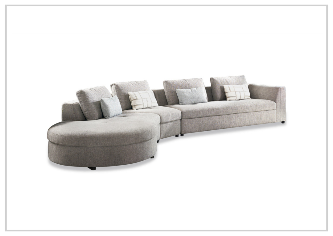 Divanoir Modular Sectional Sofa | Curved Chaise | Gio Italia
