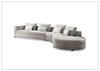 Divanoir Modular Sectional Sofa | Curved Chaise | Gio Italia