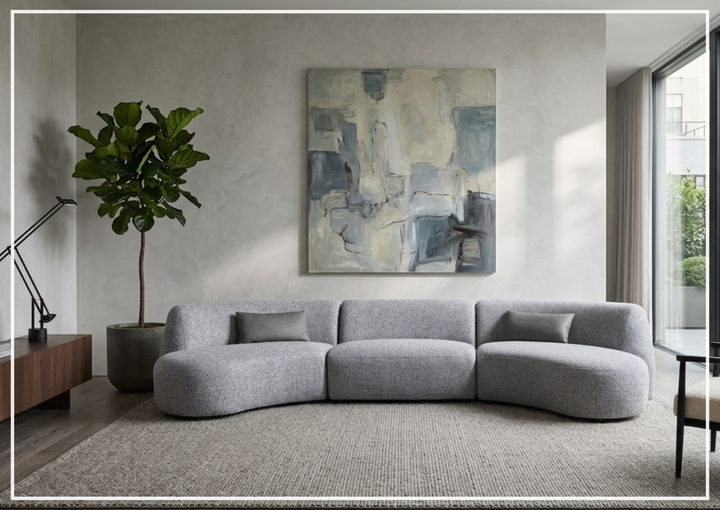 Dovelle Curved Modular Sectional Sofa | Contemporary Design | Gio Italia-Jennihome