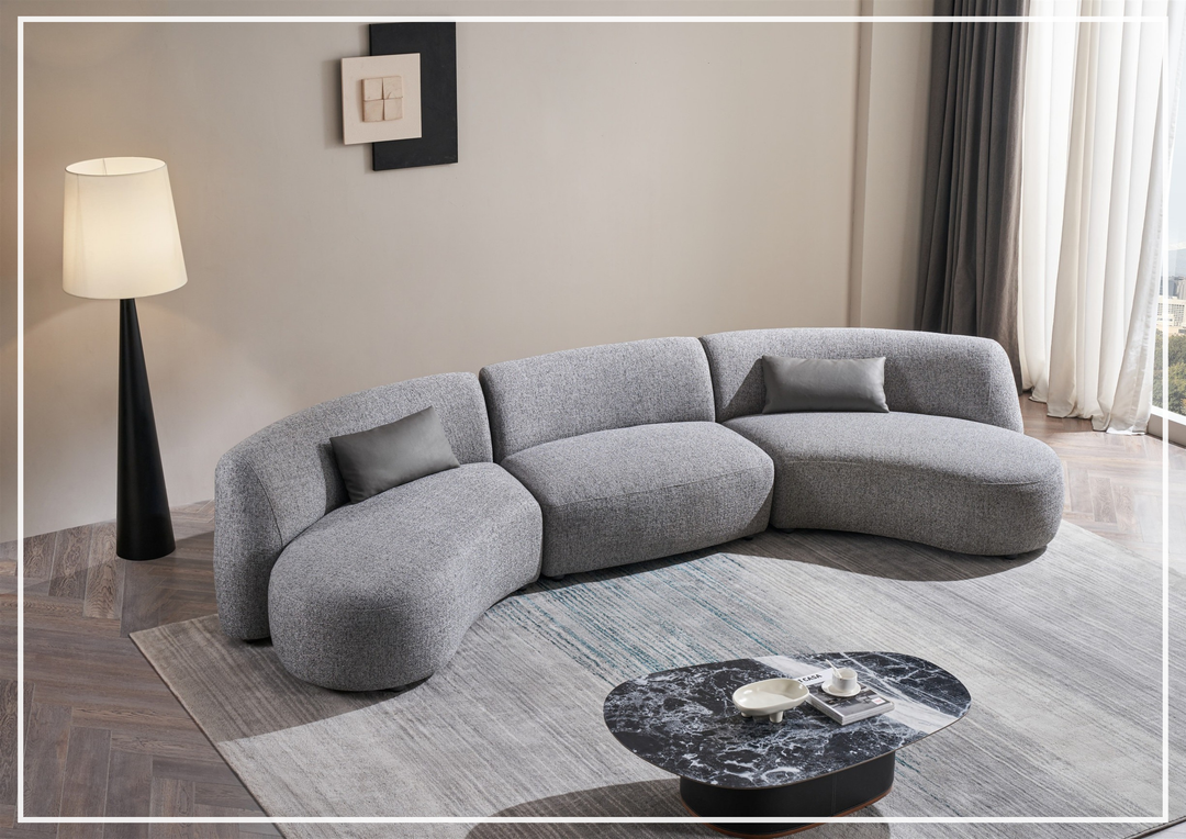 Dovelle Curved Modular Sectional Sofa | Contemporary Design | Gio Italia-Jennihome