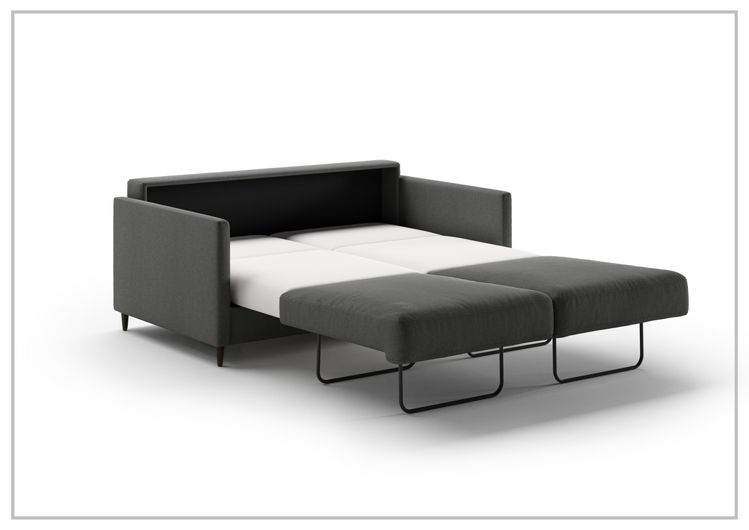 Luonto Elfin Fabric Queen Sleeper Sofa with Chrome or Wood Legs