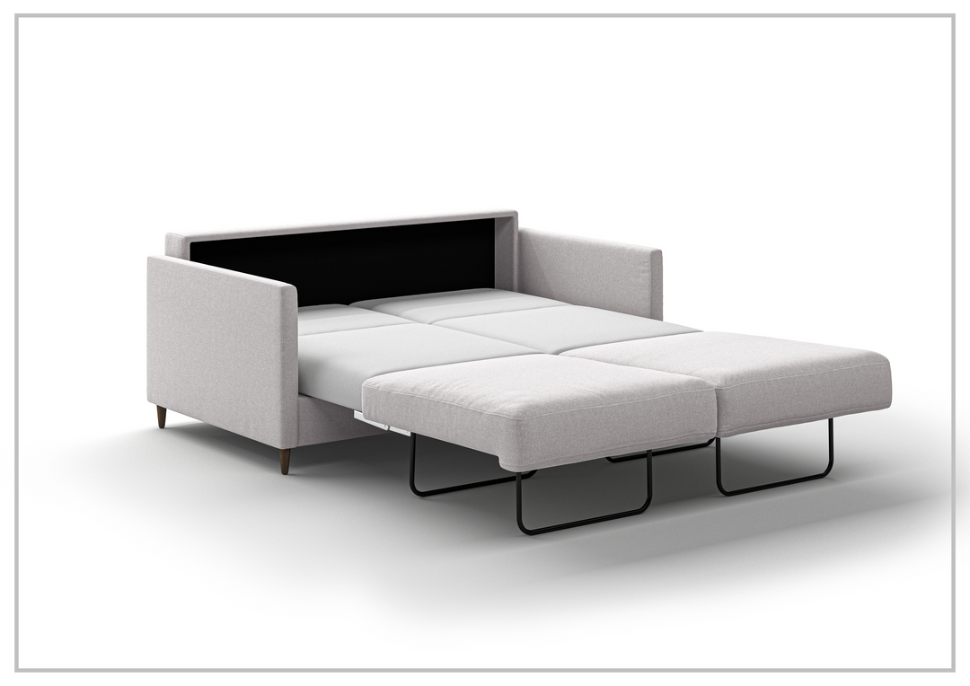 Luonto Elfin Fabric Queen Sleeper Sofa with Chrome or Wood Legs