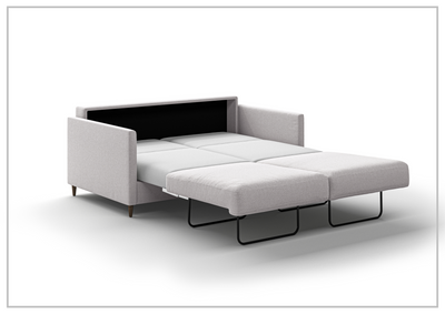Elfin Queen Sleeper Sofa with Chrome or Wood Legs