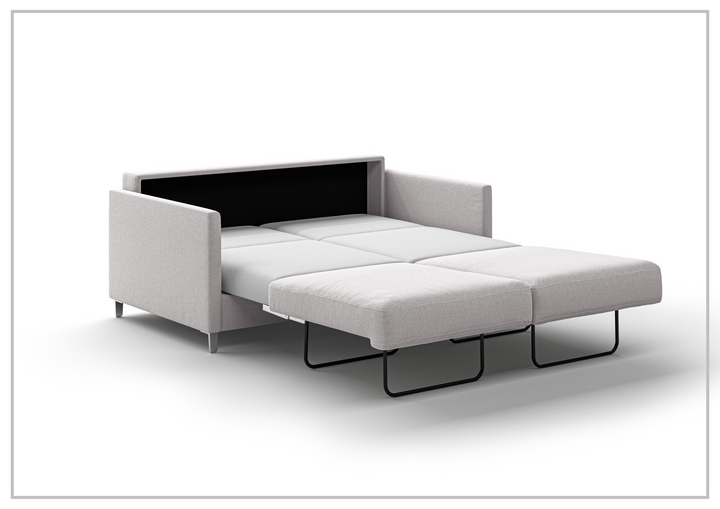 Luonto Elfin Fabric Queen Sleeper Sofa with Chrome or Wood Legs