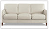 Laguna 3-Seater Leather Sofa with Elegant Rolled Arms