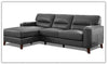 Elm L-Shape 3-Seater Leather Sectional Sofa with Modern Design