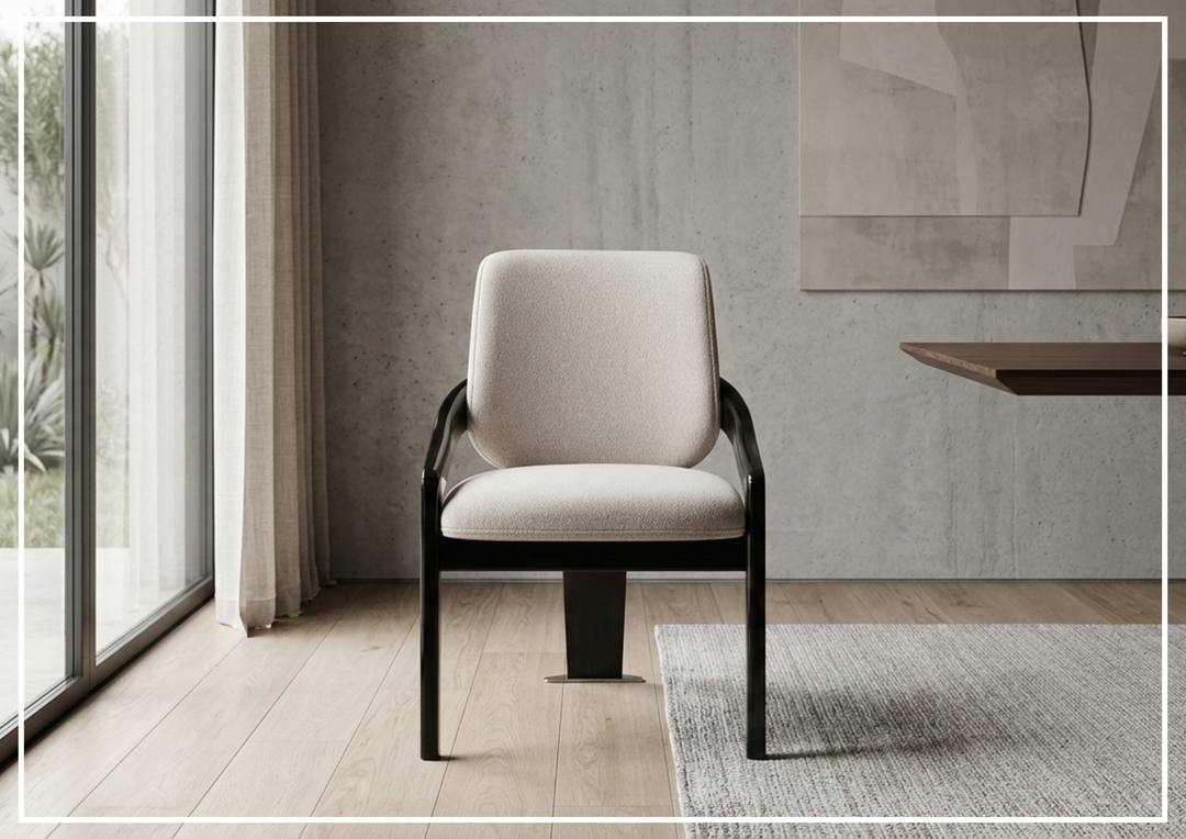 Elan Oriana Fabric Chair | In White | Klaussner - Jennihome