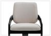 Elan Oriana Fabric Chair | In White | Klaussner - Jennihome