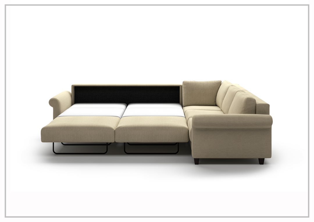 Luonto Flex Sectional Sofa Sleeper With Openable Chaise & Storage