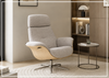 Falcon Manual Recliner Chair | Swivel Base | Footstool | Fjords - Jennihome