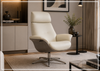 Falcon Manual Recliner Chair | Swivel Base | Footstool | Fjords - Jennihome