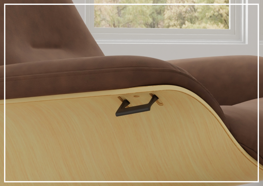Falcon Manual Recliner Chair | Swivel Base | Footstool | Fjords - Jennihome