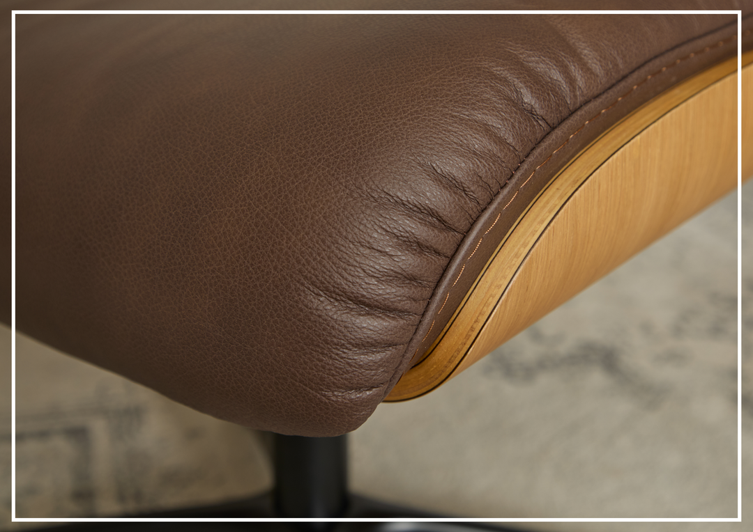 Falcon Manual Recliner Chair | Swivel Base | Footstool | Fjords - Jennihome