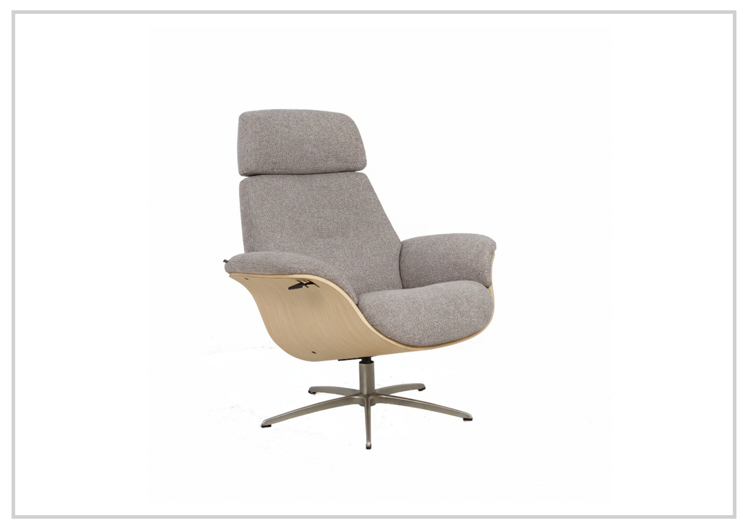 Falcon Manual Recliner Chair | Swivel Base | Footstool | Fjords - Jennihome