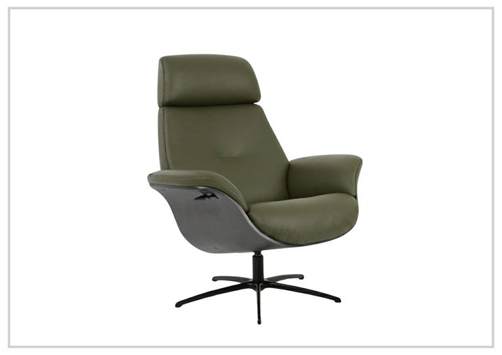 Falcon Manual Recliner Chair | Swivel Base | Footstool | Fjords - Jennihome