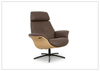 Falcon Manual Recliner Chair | Swivel Base | Footstool | Fjords