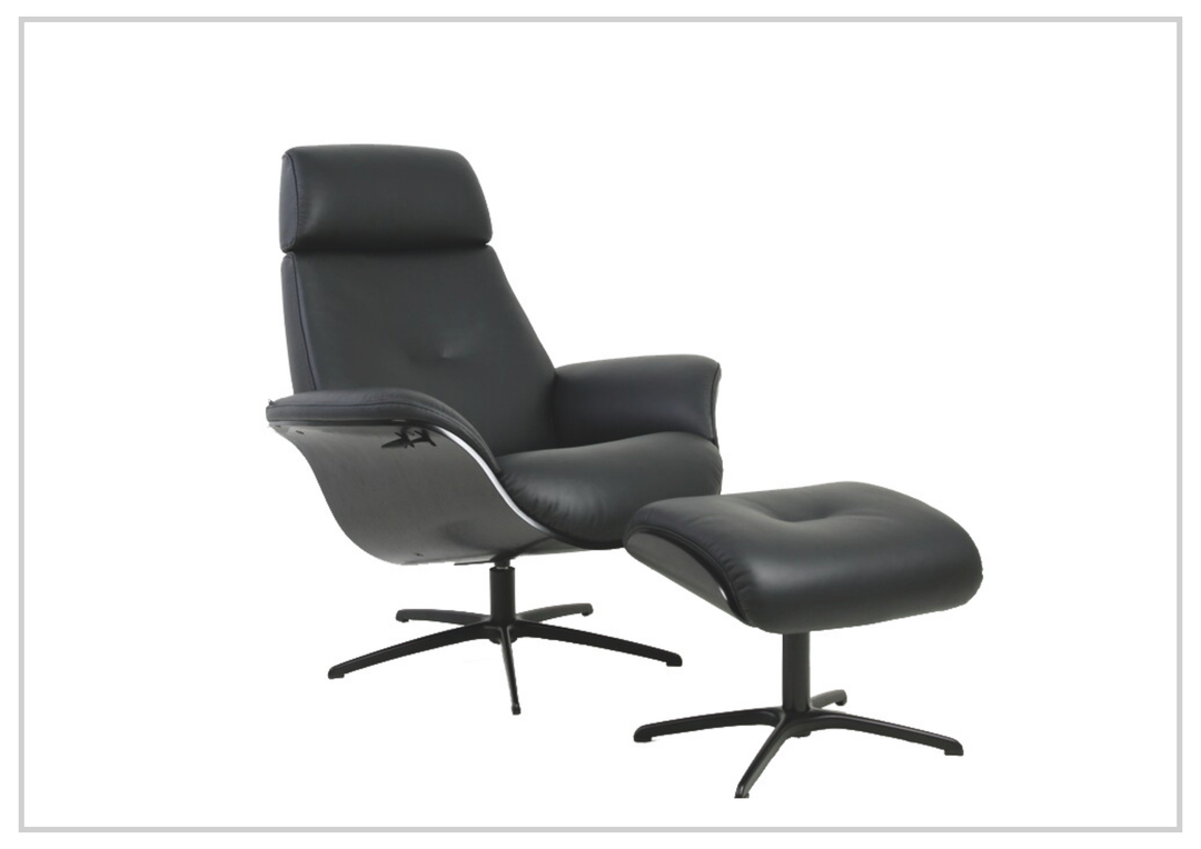 Falcon Manual Recliner Chair | Swivel Base | Footstool | Fjords