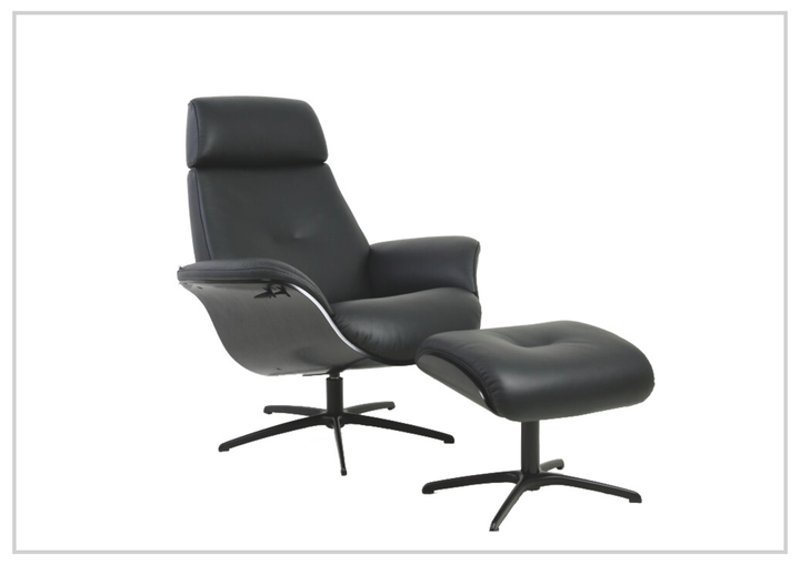 Falcon Manual Recliner Chair | Swivel Base | Footstool | Fjords