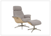 Falcon Manual Recliner Chair | Swivel Base | Footstool | Fjords