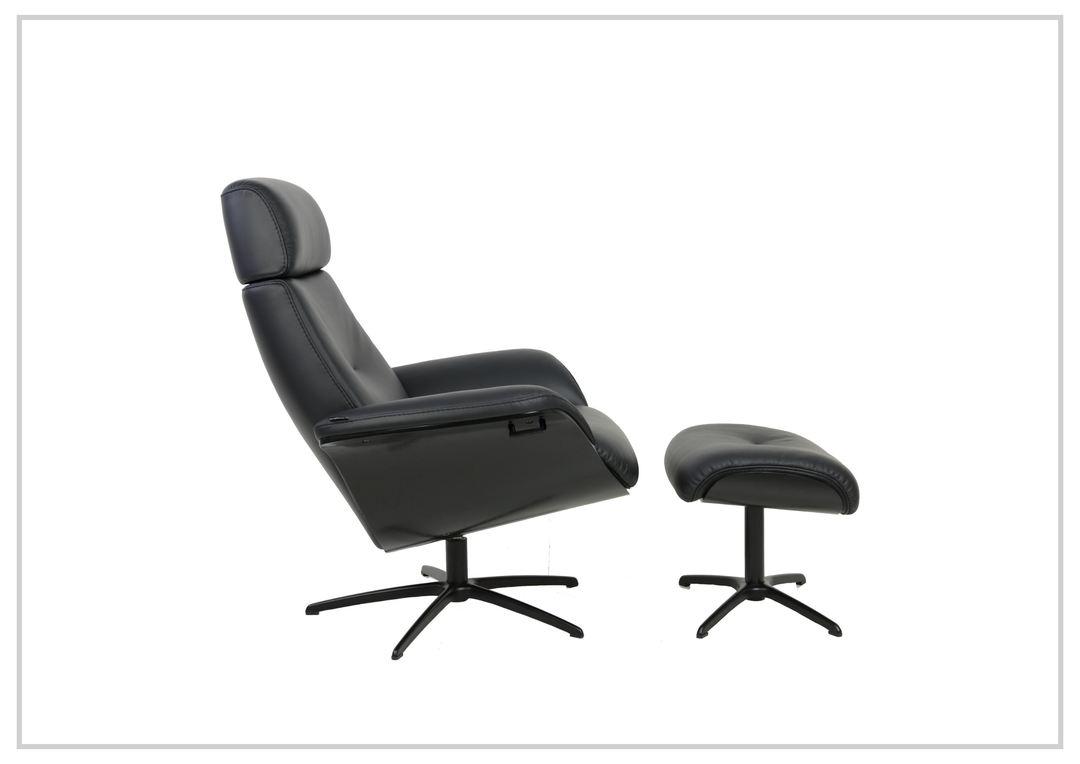 Falcon Manual Recliner Chair | Swivel Base | Footstool | Fjords