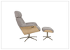 Falcon Manual Recliner Chair | Swivel Base | Footstool | Fjords