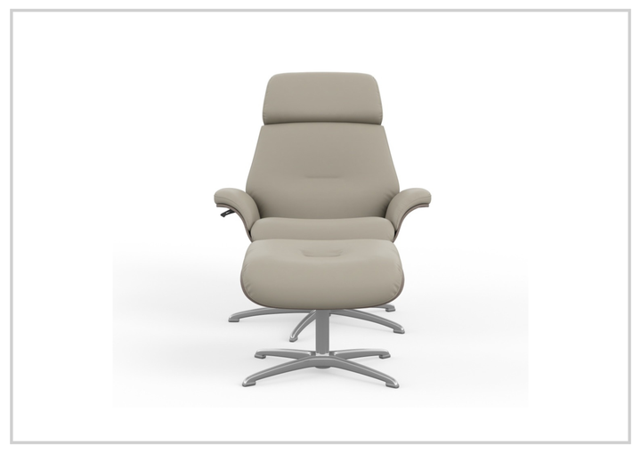 Falcon Manual Recliner Chair | Swivel Base | Footstool | Fjords