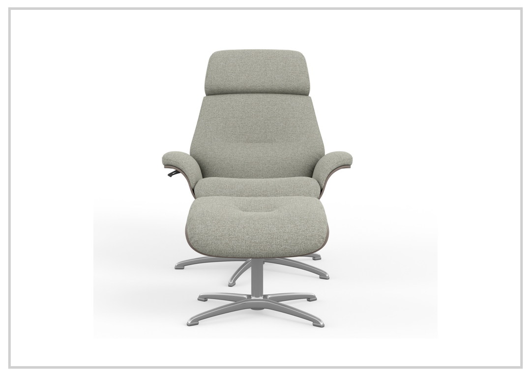 Falcon Manual Recliner Chair | Swivel Base | Footstool | Fjords